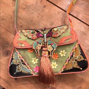 Mary Frances Like New Embroidered Butterfly Design